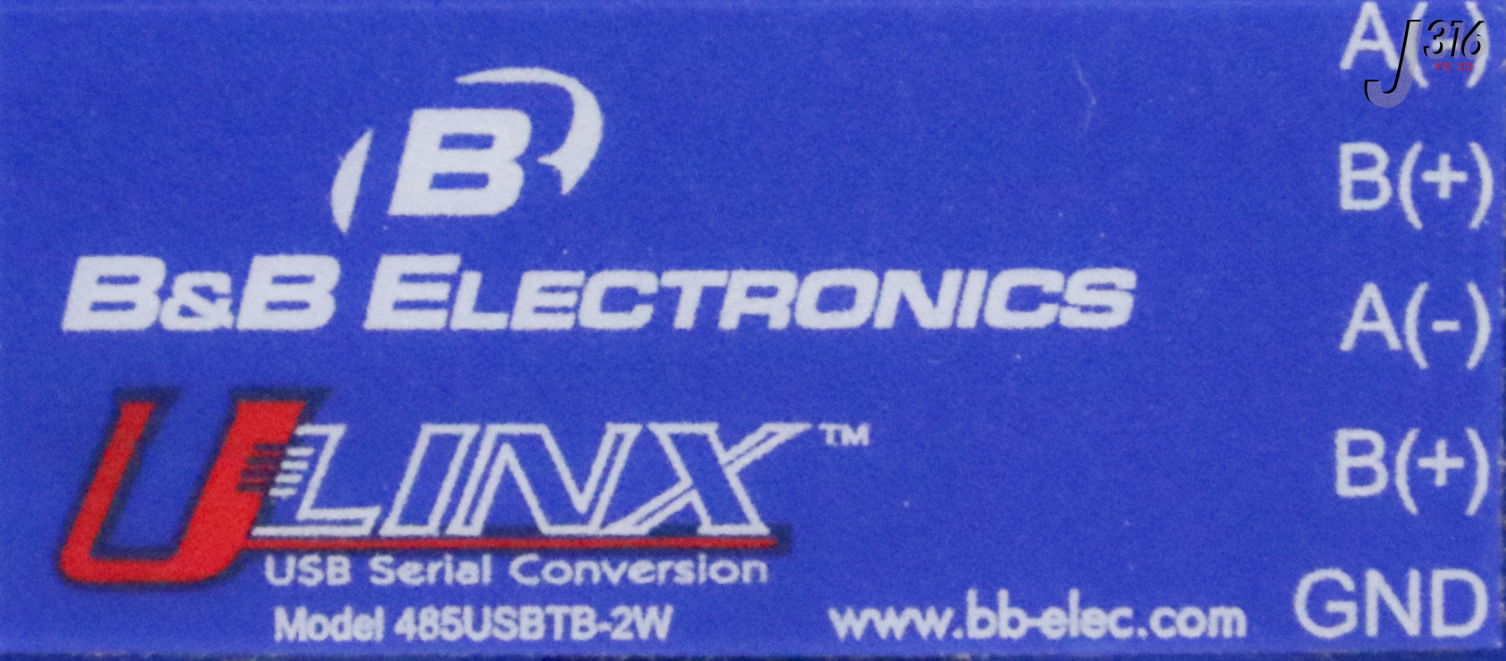 O 36516 B&B ELECTRONICS USB TO RS-485 2-WIRE CONVERTER, ULINX